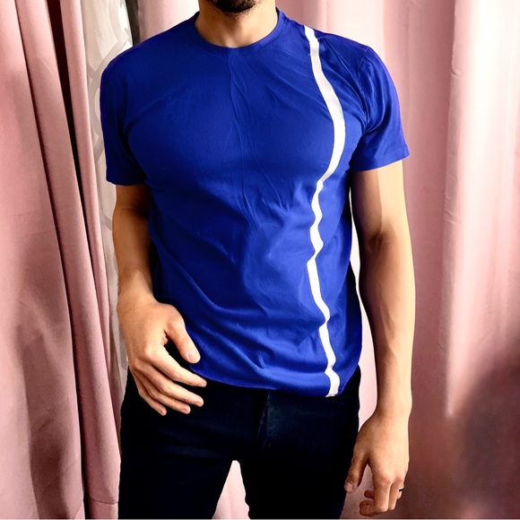Armani Exchange Blue Short Sleeve Tee - Picture 2 of 4
